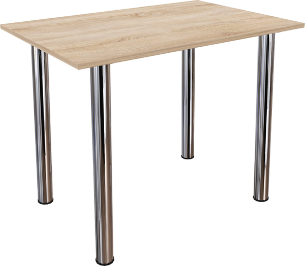 Изображение товара Обеденный стол СВД Юнио 110x70 / 024.Д2.Х (дуб сонома/хром)