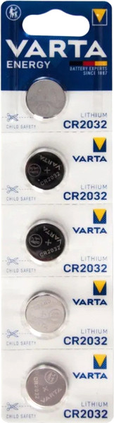 Изображение товара Комплект батареек Varta Lithium CR2032 3V / 6032229405 (5шт)