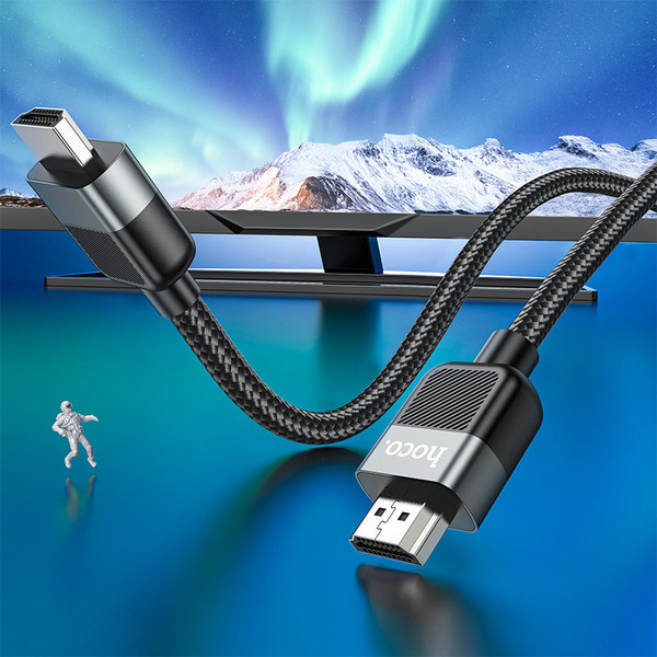 Изображение товара Кабель Hoco US09 ver2.0 HDMI (m) HDMI (m) (2м, черный)