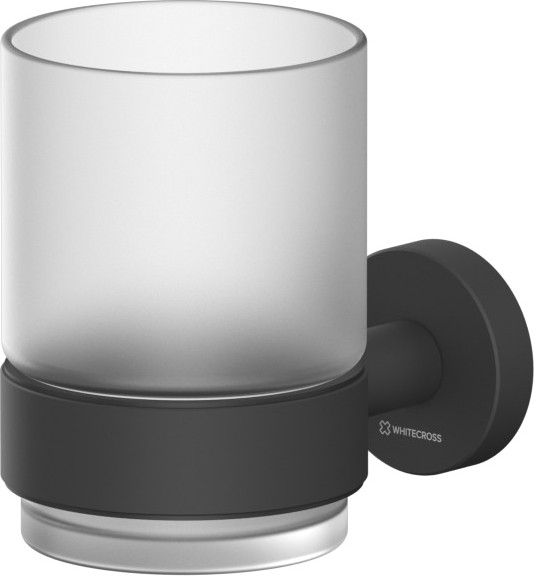 Изображение товара Стакан для зубной щетки и пасты Whitecross Ergo ER2230BL (черный матовый)