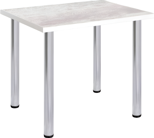 Изображение товара Обеденный стол СВД Юнио 100x60 / 021.П17.Х (ледяное дерево/хром)