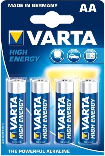 Изображение товара Комплект батареек Varta Longlife Power High Energy LR6 AA / 04906121414 (4шт)