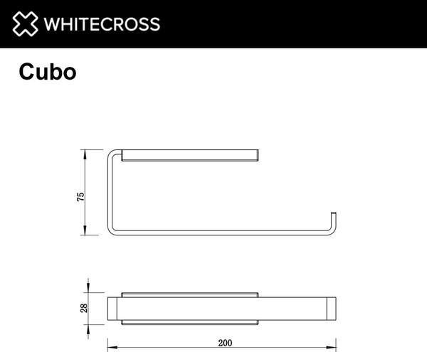 Изображение товара Держатель для полотенца Whitecross Cubo CU2456CR (хром)