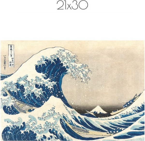 Изображение товара Постер Citydecor Большая волна в Канагаве. Кацусика Хокусай (21x30)