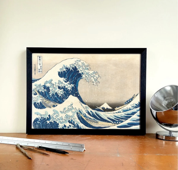 Изображение товара Постер Citydecor Большая волна в Канагаве. Кацусика Хокусай (21x30)