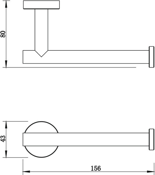 Изображение товара Держатель для туалетной бумаги Whitecross Ergo ER2260NIB (брашированный никель)