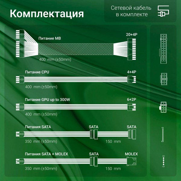 Изображение товара Блок питания для компьютера Digma DPSU-400W