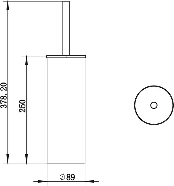 Изображение товара Ершик для унитаза Whitecross Ergo ER2274CPB (брашированная медь)