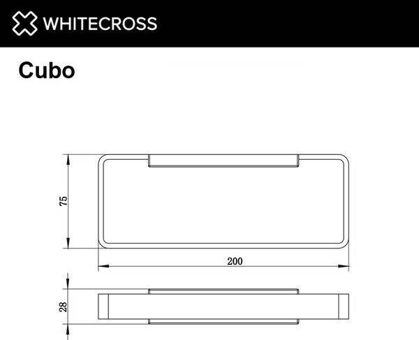 Изображение товара Держатель для полотенца Whitecross Cubo CU2458CR (хром)