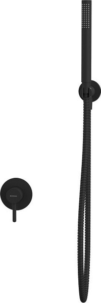 Изображение товара Душевой гарнитур со смесителем Whitecross Y YSET02BL (черный матовый)