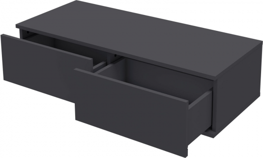 Изображение товара Тумба Stolline Лаура 2 ящика / 464.15 (серый уголь)