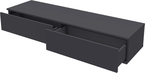 Изображение товара Тумба Stolline Лаура 2 ящика / 464.16 (серый уголь)