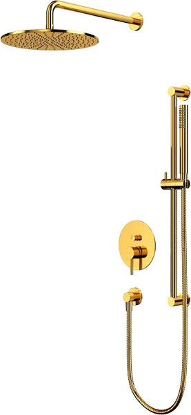Изображение товара Душевая система со смесителем Whitecross Y YSET05GL (золото)