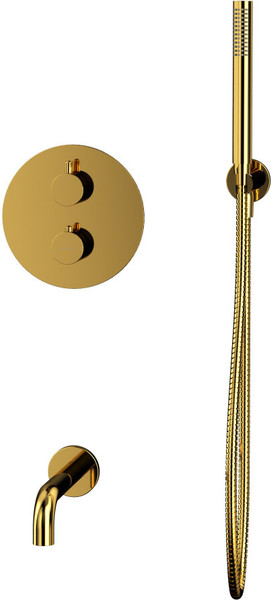 Изображение товара Душевая система со смесителем Whitecross Y YSET10GL (золото)