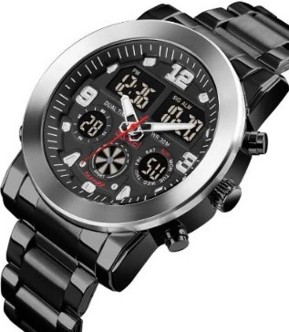 Изображение товара Часы наручные мужские Skmei 1642 (черный/серебристый)