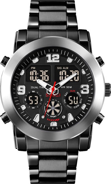 Изображение товара Часы наручные мужские Skmei 1642 (черный/серебристый)