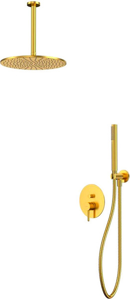 Изображение товара Душевая система со смесителем Whitecross Y YSET12GLB (брашированное золото)