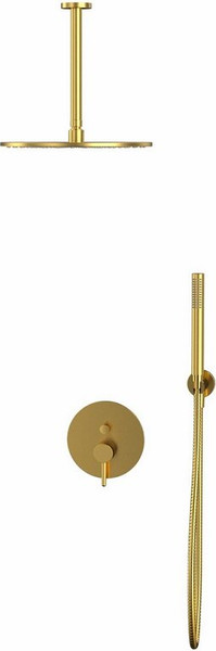 Изображение товара Душевая система со смесителем Whitecross Y YSET12GLB (брашированное золото)