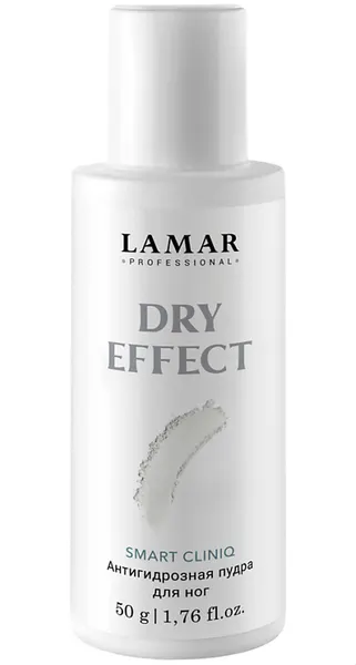 Изображение товара Тальк для ног Lamar Professional Dry Effect Антигидрозная пудра (100мл)