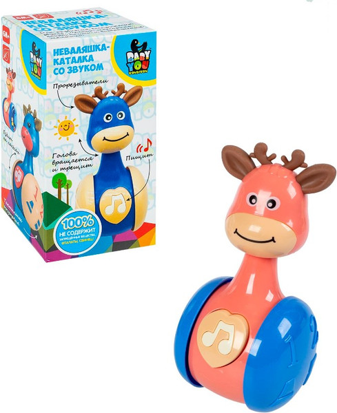 Изображение товара Развивающая игрушка Bondibon Неваляшка-каталка Олененок / ВВ6439