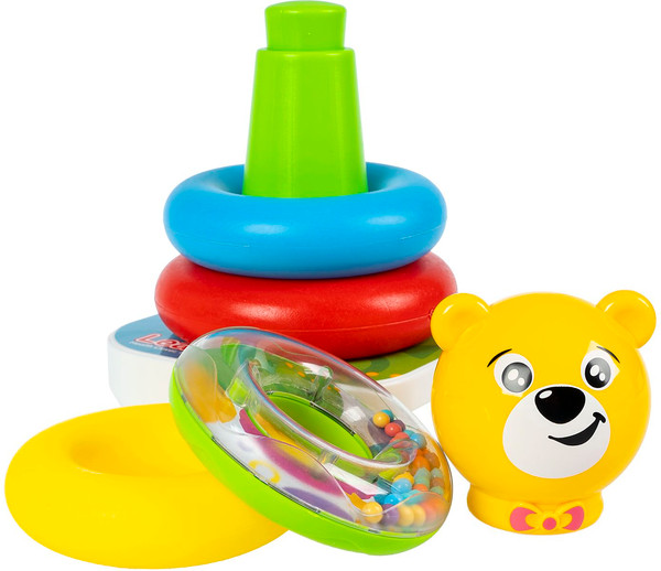 Изображение товара Развивающий игровой набор Bondibon Неваляшка-пирамидка Медвежонок / ВВ6444