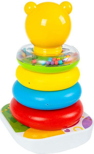 Изображение товара Развивающий игровой набор Bondibon Неваляшка-пирамидка Медвежонок / ВВ6444