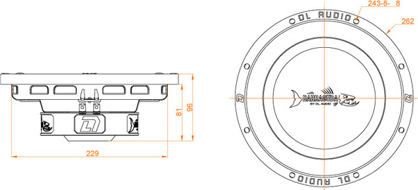 Изображение товара Головка сабвуфера DL Audio Barracuda 10 Flat