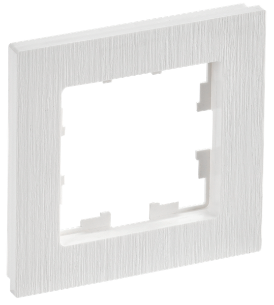 Изображение товара Рамка для выключателей и розеток IEK Brite BR-M12-51-K01 (белый рифленый)