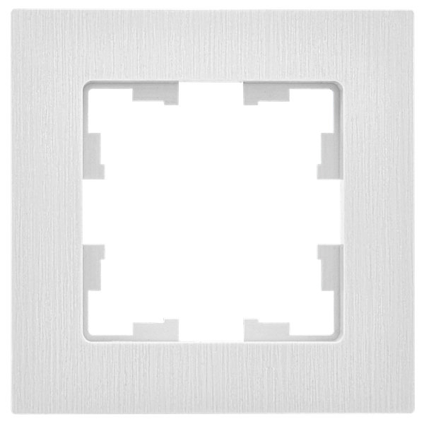 Изображение товара Рамка для выключателей и розеток IEK Brite BR-M12-51-K01 (белый рифленый)
