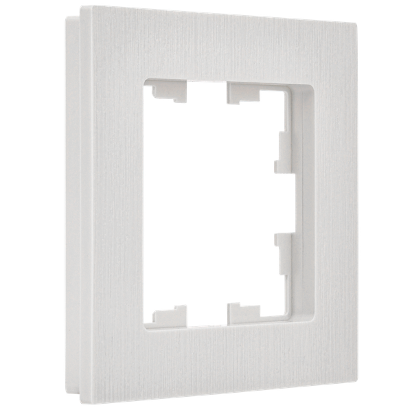 Изображение товара Рамка для выключателей и розеток IEK Brite BR-M12-51-K01 (белый рифленый)