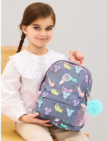 Изображение товара Детский рюкзак Grizzly RK-578-4 (серый)