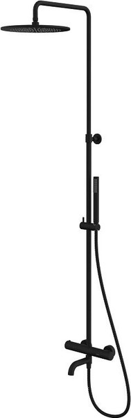 Изображение товара Душевая система со смесителем Whitecross Y1234BL (черный матовый)