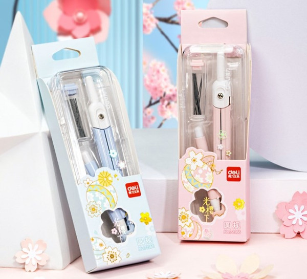 Изображение товара Циркуль Deli Sakura / 72166 (розовый)