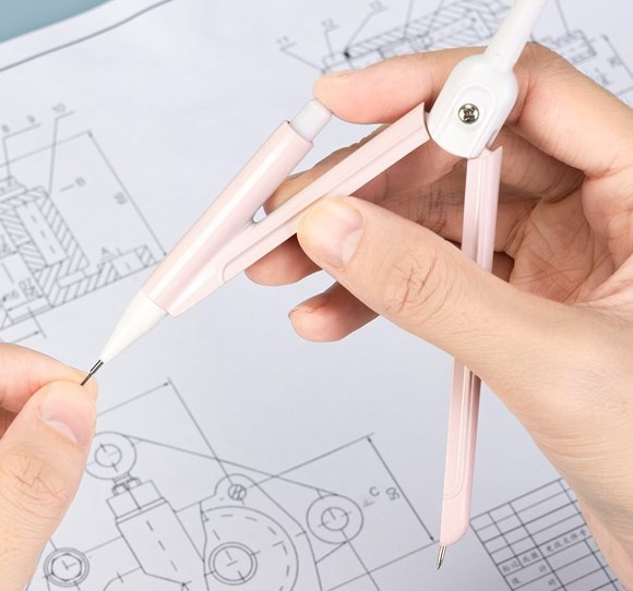 Изображение товара Циркуль Deli Sakura / 72166 (розовый)