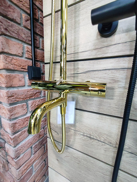 Изображение товара Душевая система со смесителем Whitecross Y1234GL (золото)