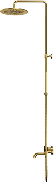 Изображение товара Душевая система со смесителем Whitecross Y1234GLB (брашированное золото)
