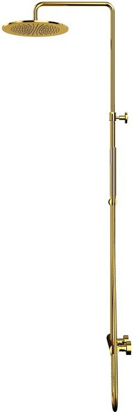 Изображение товара Душевая система со смесителем Whitecross Y1254GL (золото)