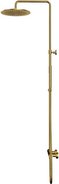 Изображение товара Душевая система со смесителем Whitecross Y1254GLB (брашированное золото)