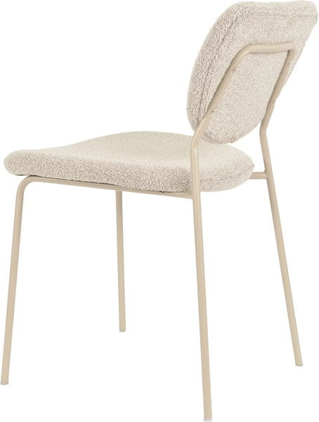 Изображение товара Стул Stool Group Gigi / DRC-9155-B (серо-бежевый букле/ножки кремовые)