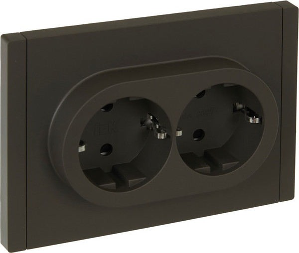 Изображение товара Розетка IEK Forte&Piano FP-R24-16-1-K03 (серый)