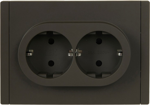 Изображение товара Розетка IEK Forte&Piano FP-R24-16-1-K03 (серый)