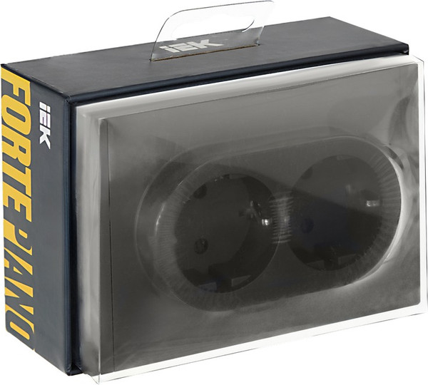 Изображение товара Розетка IEK Forte&Piano FP-R24-16-1-K03 (серый)