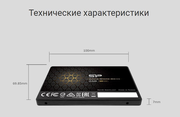 Изображение товара SSD диск Silicon Power A58 512GB (SP512GBSS3A58A25)