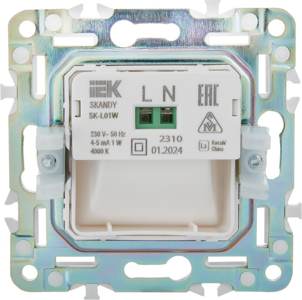 Изображение товара Встраиваемая подсветка IEK Skandy SK-FL20-K01 (арктический белый)