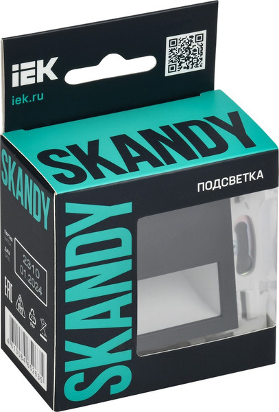 Изображение товара Встраиваемая подсветка IEK Skandy SK-FL20-K02 (черный)
