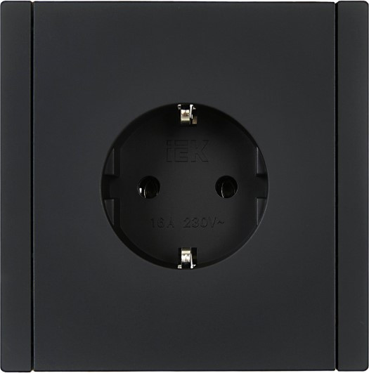 Изображение товара Розетка IEK Forte&Piano FP-R11-16-K02 (черный)