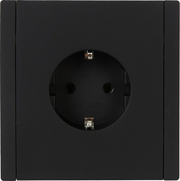 Изображение товара Розетка IEK Forte&Piano FP-R11-16-1-K02 (черный)