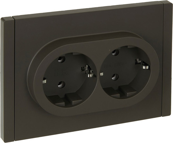 Изображение товара Розетка IEK Forte&Piano FP-R21-16-1-K03 (серый)