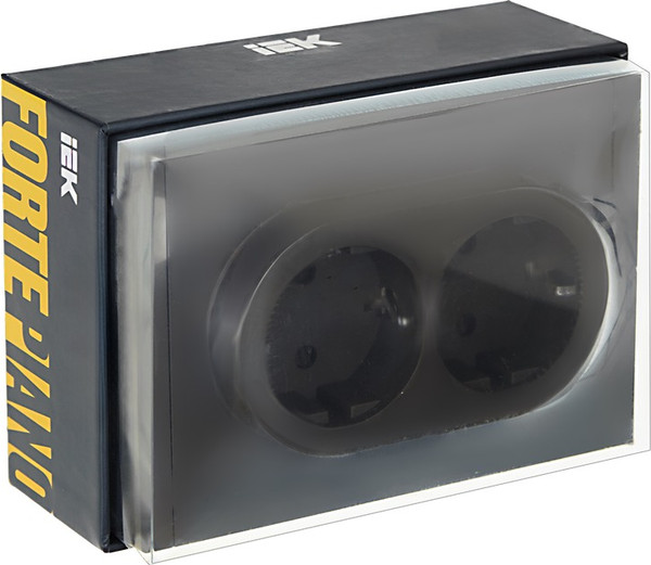 Изображение товара Розетка IEK Forte&Piano FP-R21-16-1-K03 (серый)