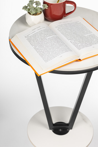 Изображение товара Журнальный столик Mio Tesoro Элиза (белый/черный)